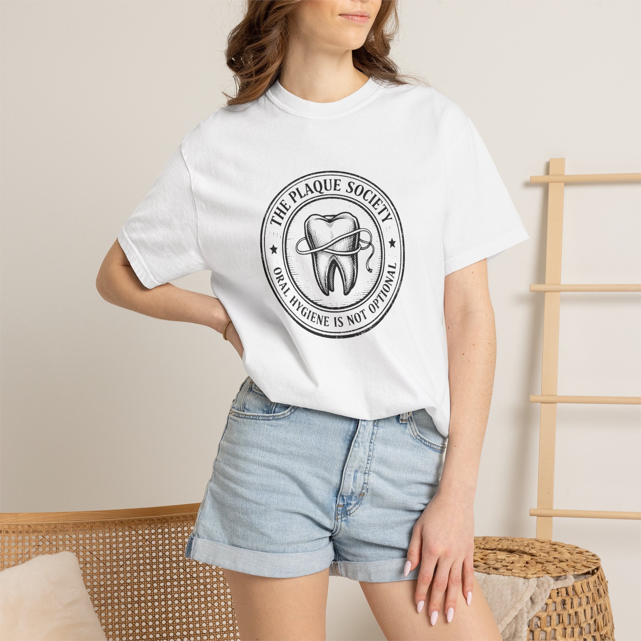 THE PLAQUE SOCIETY —  Signature Emblem White