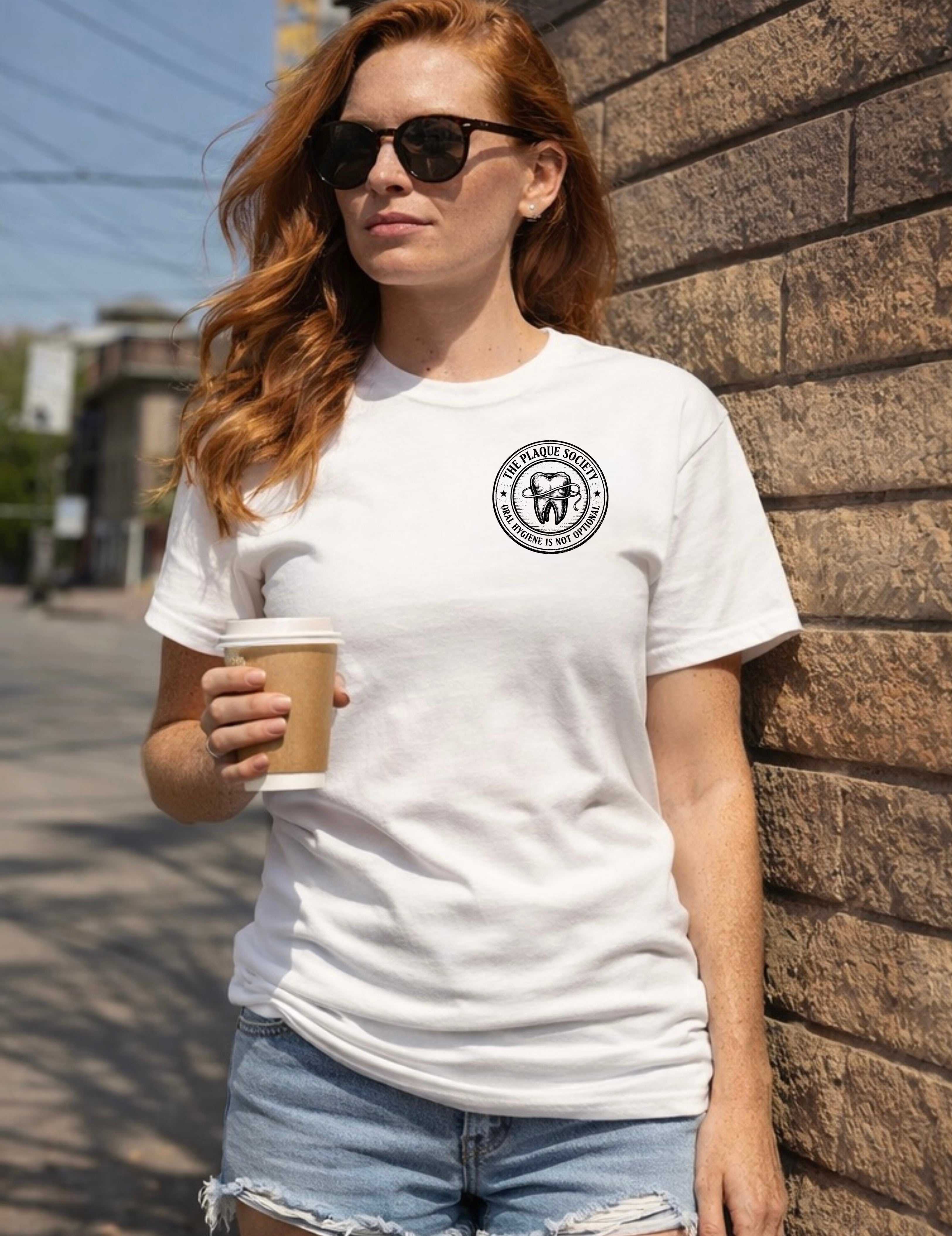 THE PLAQUE SOCIETY — Emblem T-shirt