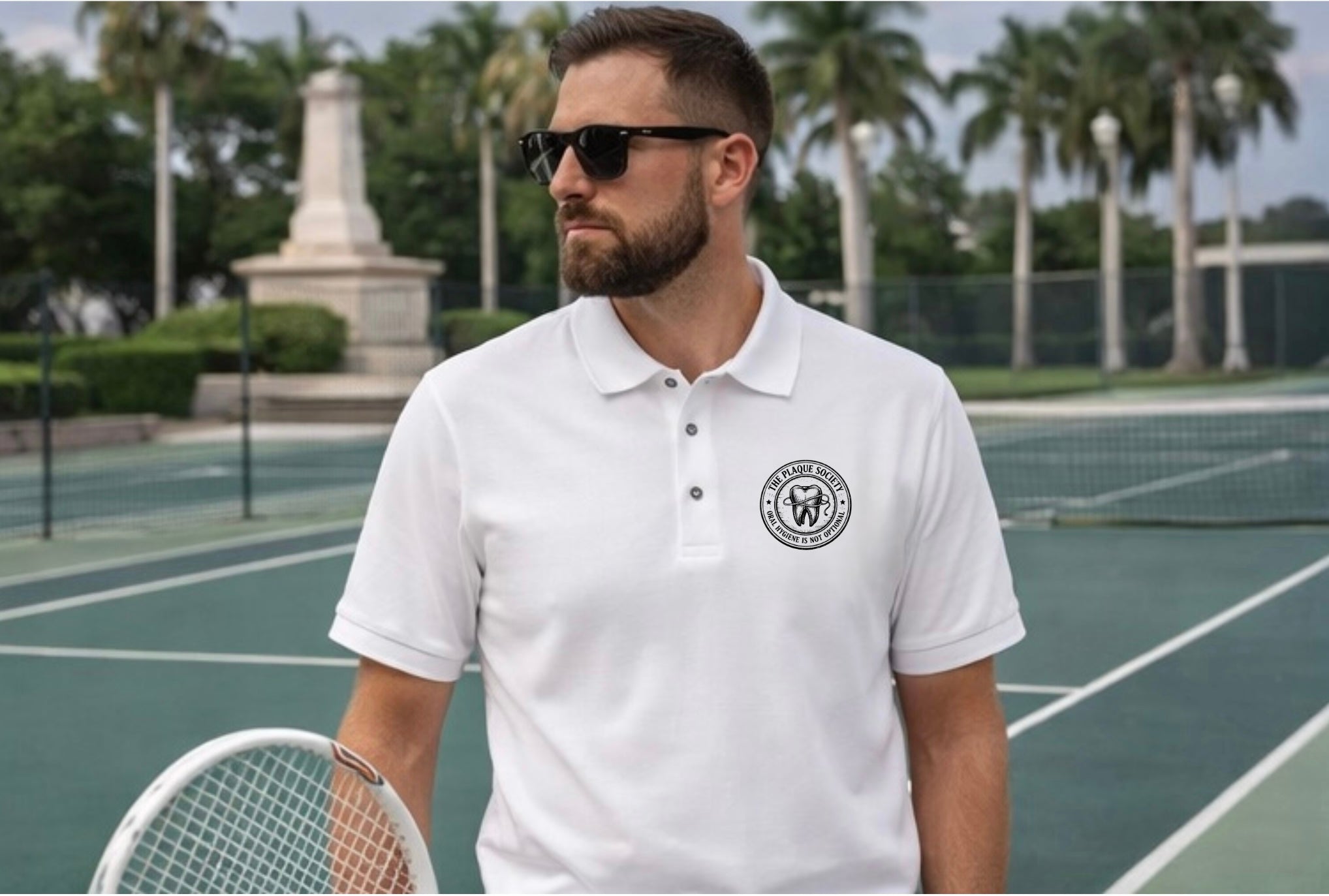 THE PLAQUE SOCIETY — Embroidered classic polo